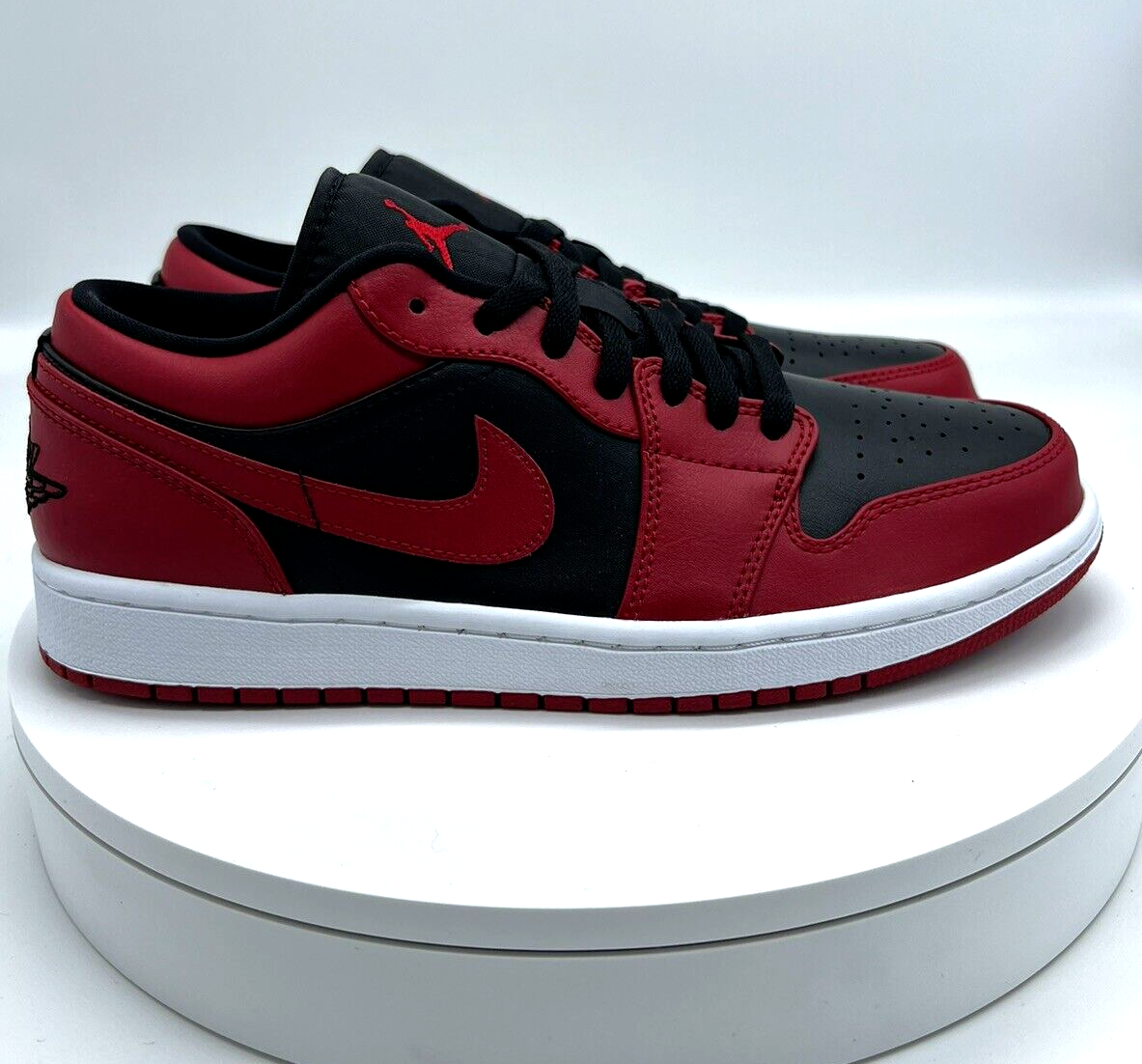 Nike Air Jordan 1 Low Gym Red Black White NEW MENS SHOES SIZE 9 US 553558-606