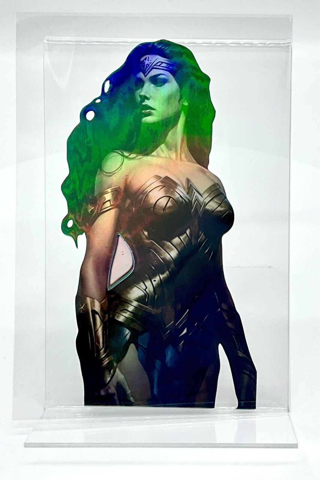 WONDER WOMAN HOLOGRAPHIC PREMIUM VINYL STICKER  4” X 6” Sticker DC COMICS