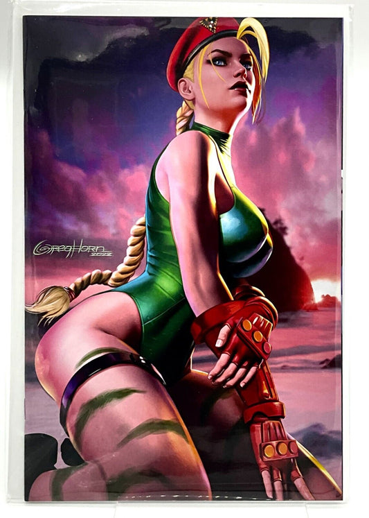 STREET FIGHTER CAMMY SUNSET VIRGIN GREG HORN LIMITED EDITION ARTIST PROOF #18/50