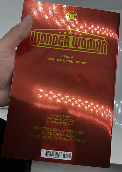 WONDER WOMAN #1 RED FOIL NYCC 2023 RED GOLD LIMITED EDITION 1000 COPIES