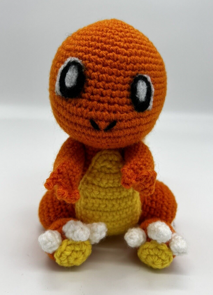 POKEMON CHARMANDER KNITTED CROTCHET STUFFED ANIMAL AMIGURUMI HANDMADE PLUSH TOY