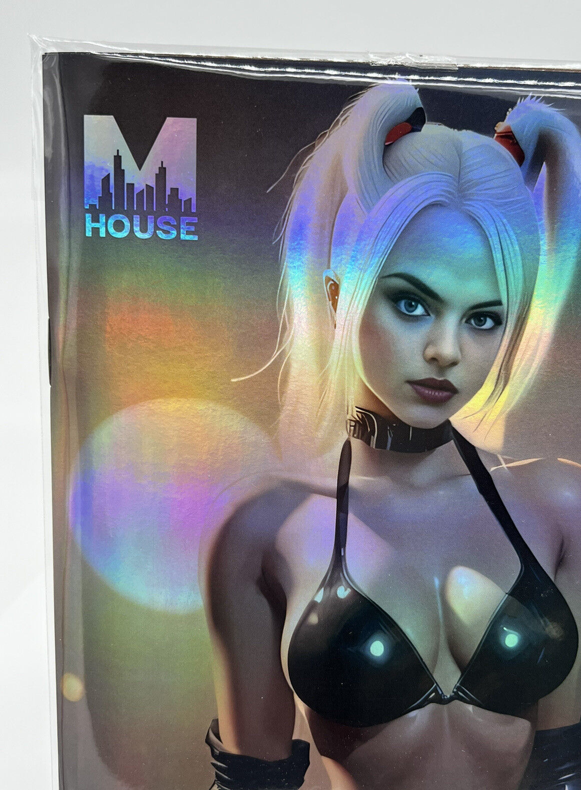 M HOUSE HARLEY QUINN MAX FED VIRGIN  FOIL LIMITED EDITION TO 20 HARDLEE THINN