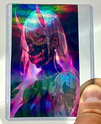 CYBERPUNK ANIME HOLOGRAPHIC PREMIUM LAMINATED Vinyl STICKER 4X3 IN