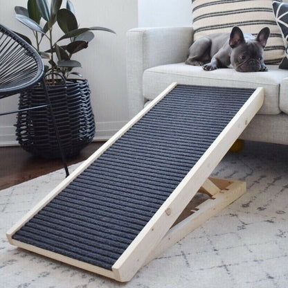 NEW ALPHA PAW RAMP FOR DOGS CATS PETS ADJUSTABLE HIGHT FOR COUCH BED CAR