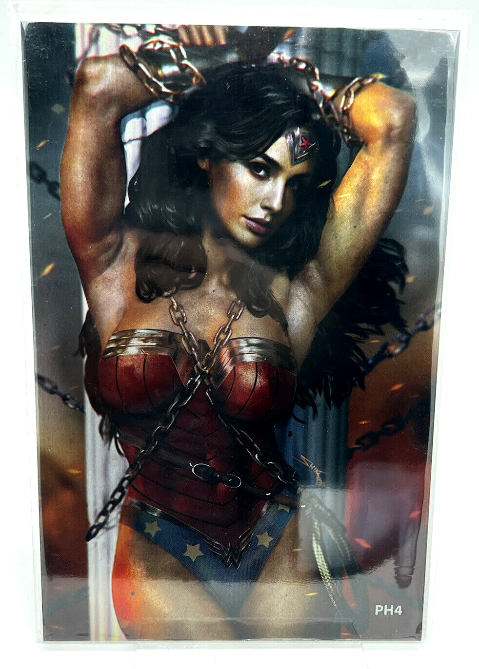 POWER HOUR #1 AMAZON WONDER WOMAN SHIKARII METAL LIMITED PUBLISHER EDITION #4/5