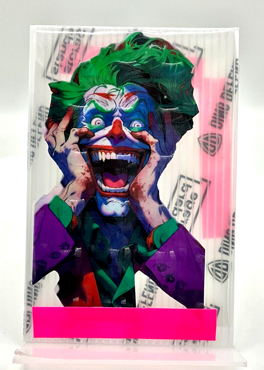 THE JOKER Holographic + LAMINATED  Vinyl STICKER 5 INCH BATMAN