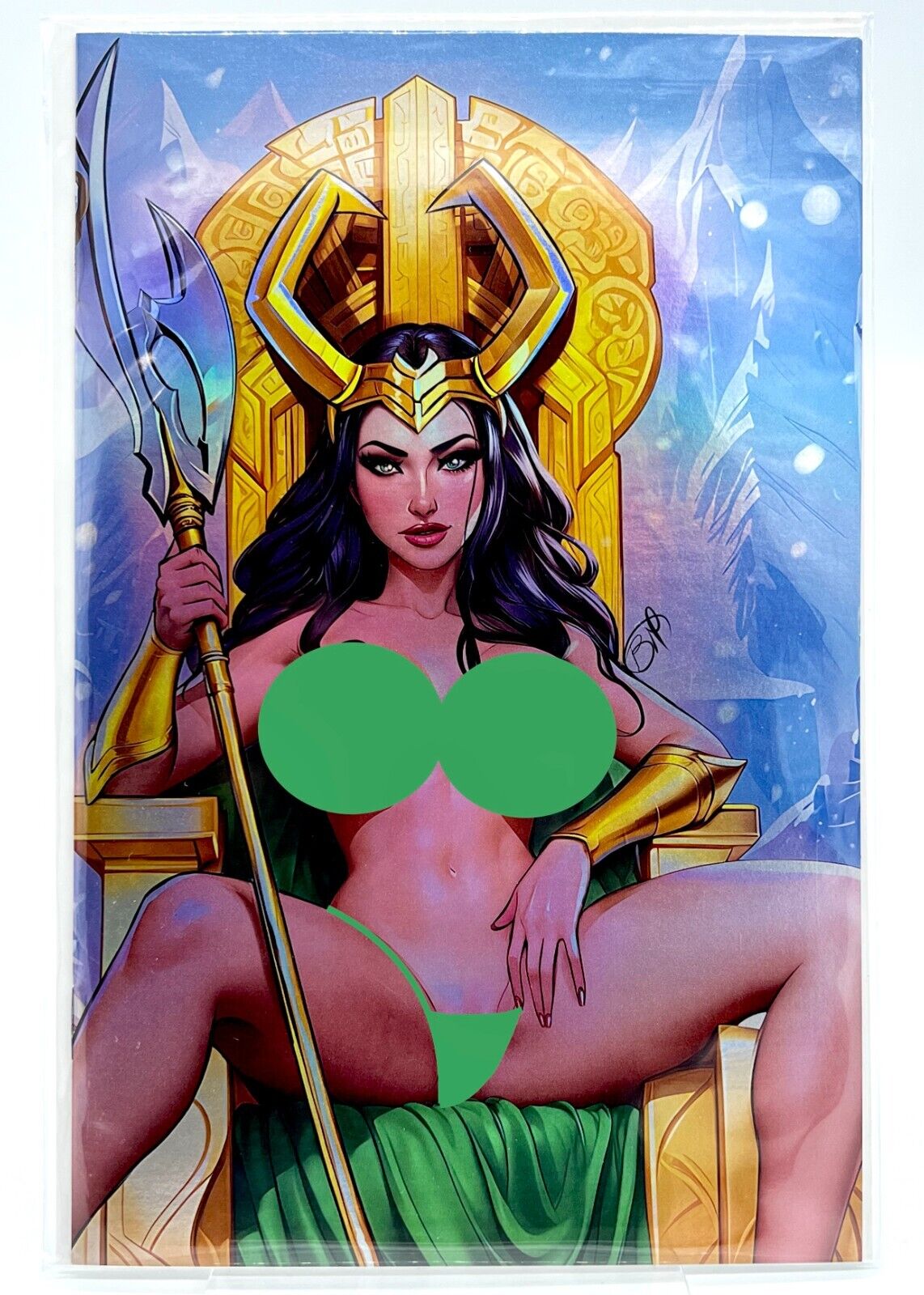 Duty Calls Girls #1 LOKI BRIAN MIROGLIO VIRGIN FOIL TUXEDO TIGER MARVEL AVENGERS