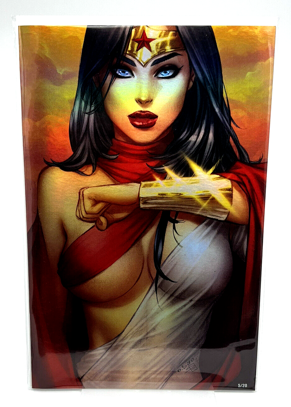 Power Hour #2 Wonder Woman Princess Of Power EBAS VIRGIN FOIL LIMITED #5/20