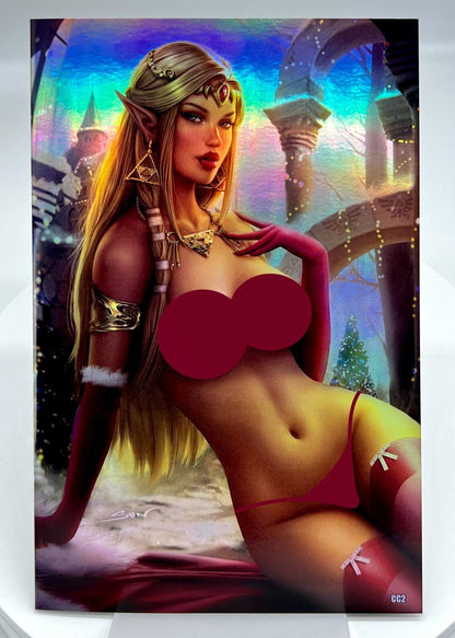 Power Hour #1 Princess Zelda Sun Khamunaki VIRGIN FOIL PUBLISHER EDITION  #2/5