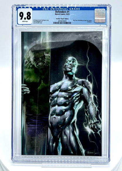 Defenders #1 Silver Surfer Lucio Parrillo Virgin Limited Edition 1000 CGC 9.8