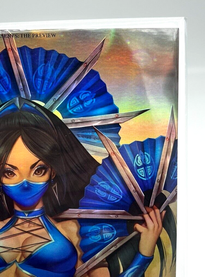 Flawless Universe Presents KITANA MORTAL KOMBAT VORTEX FOIL VIRGIN LIMITED 50