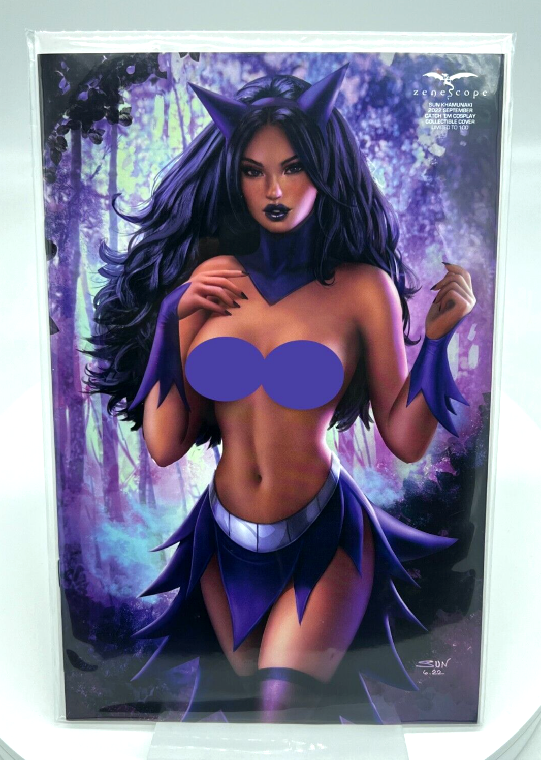 ZENESCOPE 2022 SEPTEMBER CATCH EM SUN KHAMUNAKI LIMITED TO 100 POKEMON GENGAR