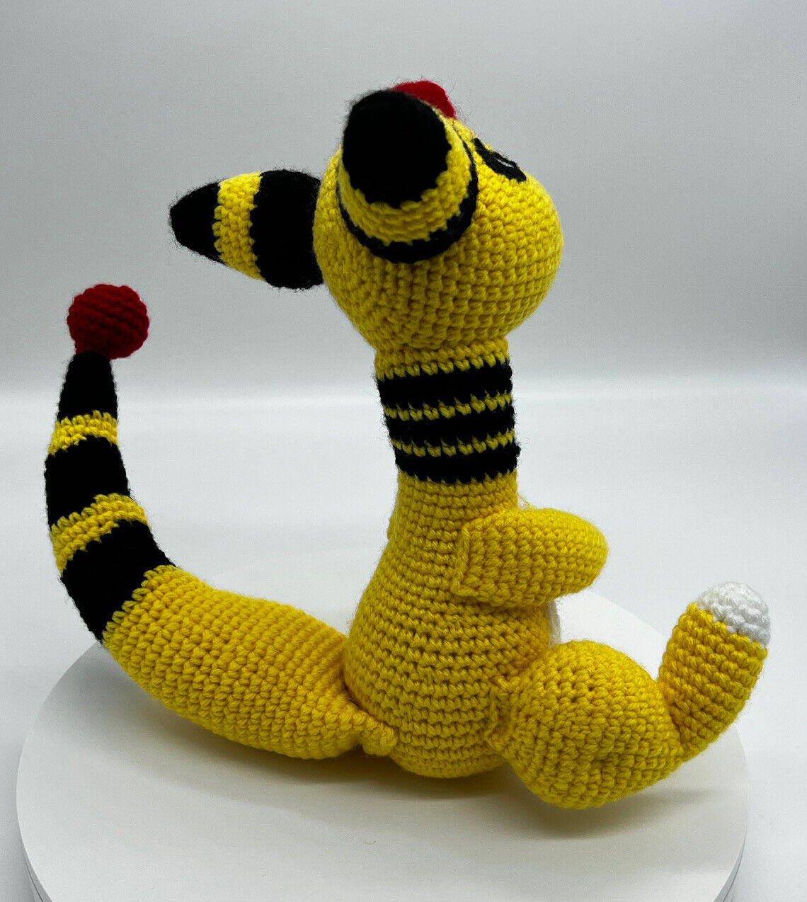 AMPHAROS POKEMON AMIGURUMI KNITTED CROTCHET STUFFED ANIMAL PLUSHIE COLLECTIBLE