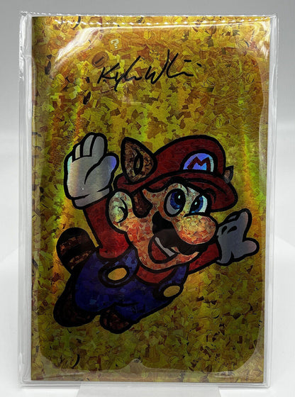 MOSIAC SCRAPBOOK #1 SUPER MARIO BROS KYLE WILLIS SIGNED GOLD FOIL LIMITED 100