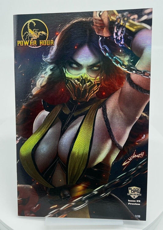 Power Hour Scoprion Preview Shikarii Foil Limited Edition #7/20 Mortal Kombat