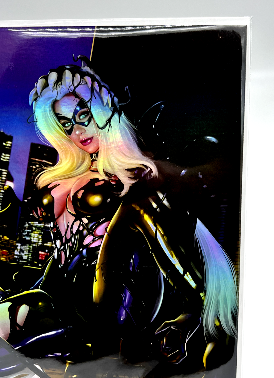 BLACK CAT VENOMIZED COSPLAY FERNANDO ROCHA VIRGIN FOIL LIMITED EDITION #14/20