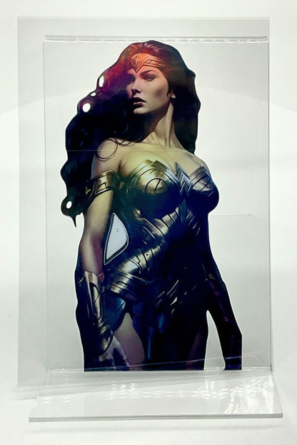 WONDER WOMAN HOLOGRAPHIC PREMIUM VINYL STICKER  4” X 6” Sticker DC COMICS