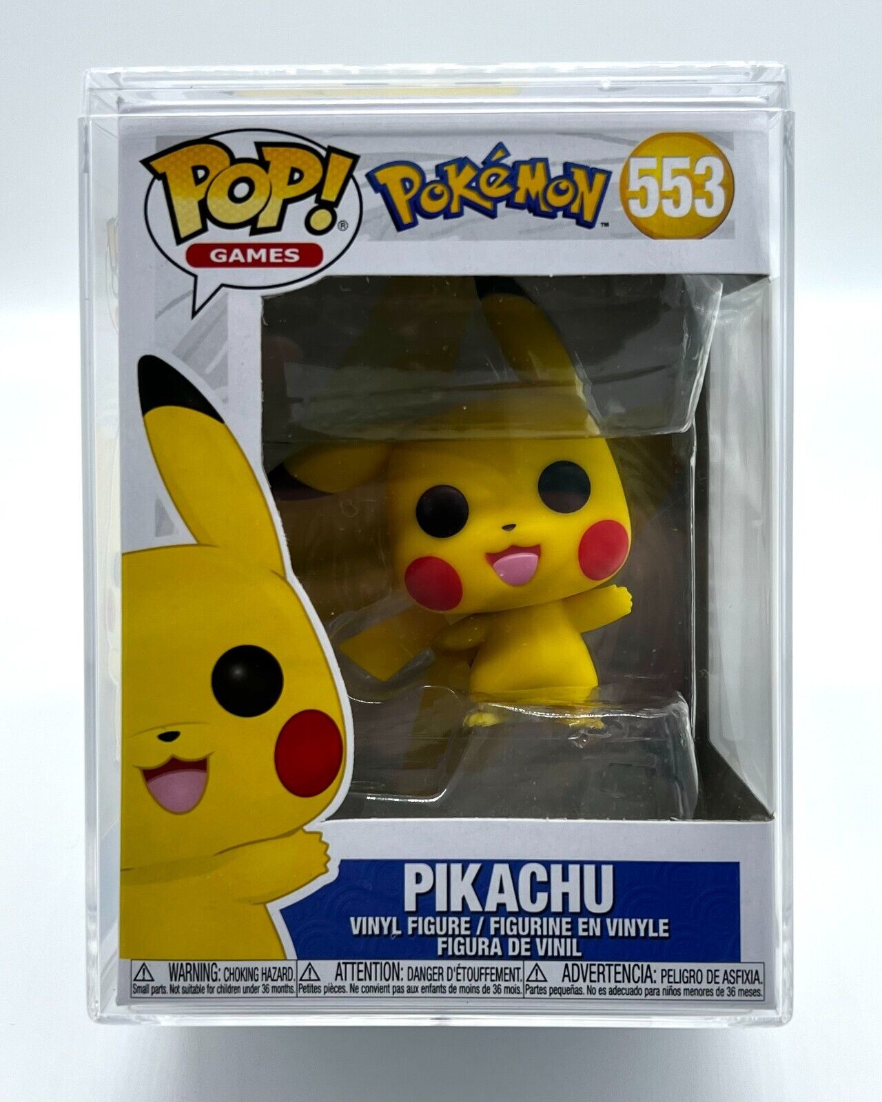 Funko Pop! Pokémon Pikachu Catch 'em #553 with protective hard case