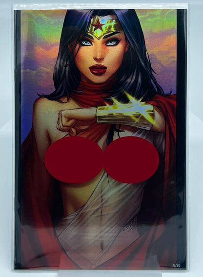 Power Hour #2 Wonder Woman Princess Of Power EBAS VIRGIN FOIL LIMITED #5/20