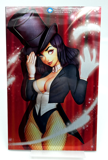 FLAWLESS UNIVERSE MAGICAL COLLECTORS COVER ZATANNA ZATARA METAL LIMITED 50