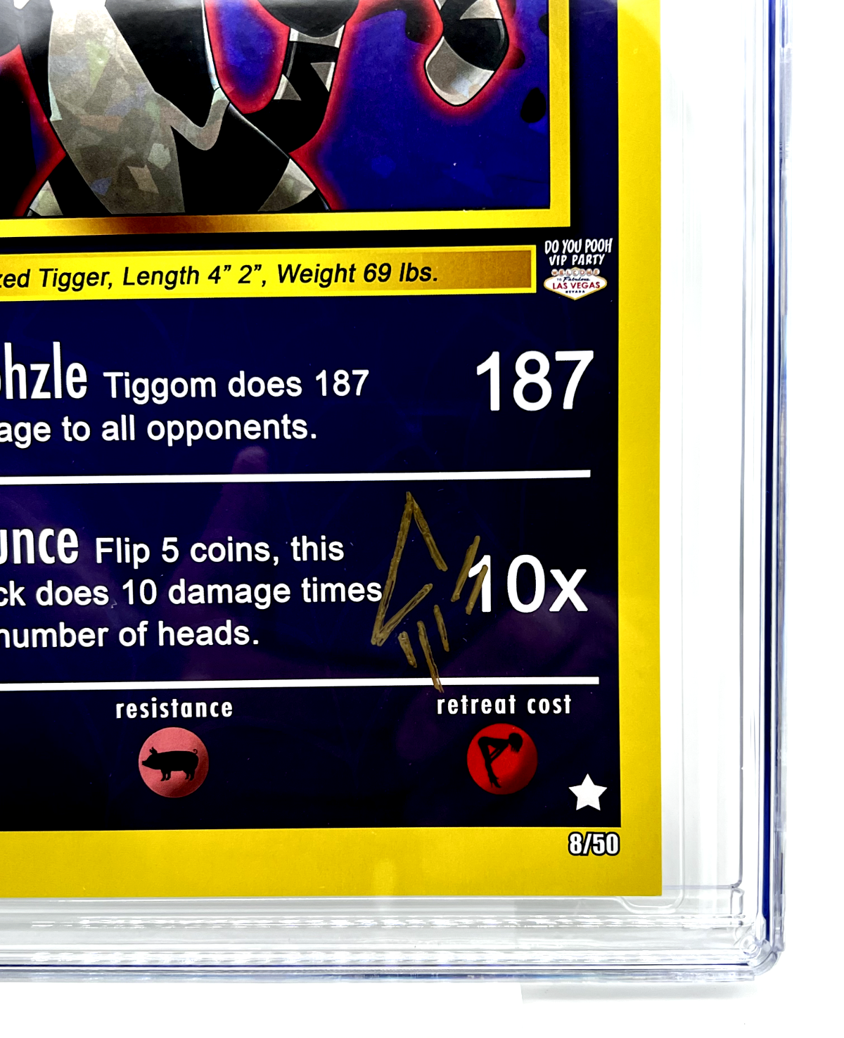 TIGGOMVERSE Pokémon JAVAN JORDON Foil LIMITED #8/50 COPIES SIGNED GRADED CGC 9.8