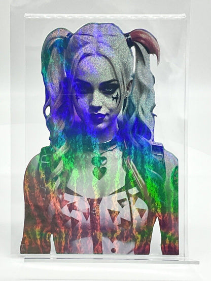 HARLEY QUINN HOLOGRAPHIC VINYL STICKER 6” X 4” SUICIDE SQUAD DC BATMAN JOKER