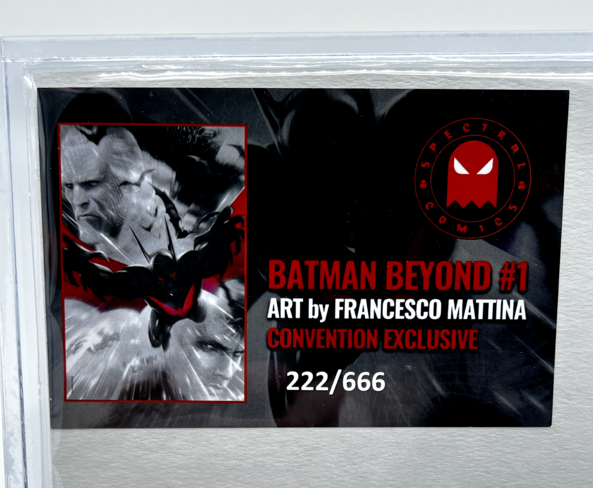 BATMAN BEYOND #1 FRANCESCO MATTINA VIRGIN LIMITED EDITION #222/666 COPIES NYCC