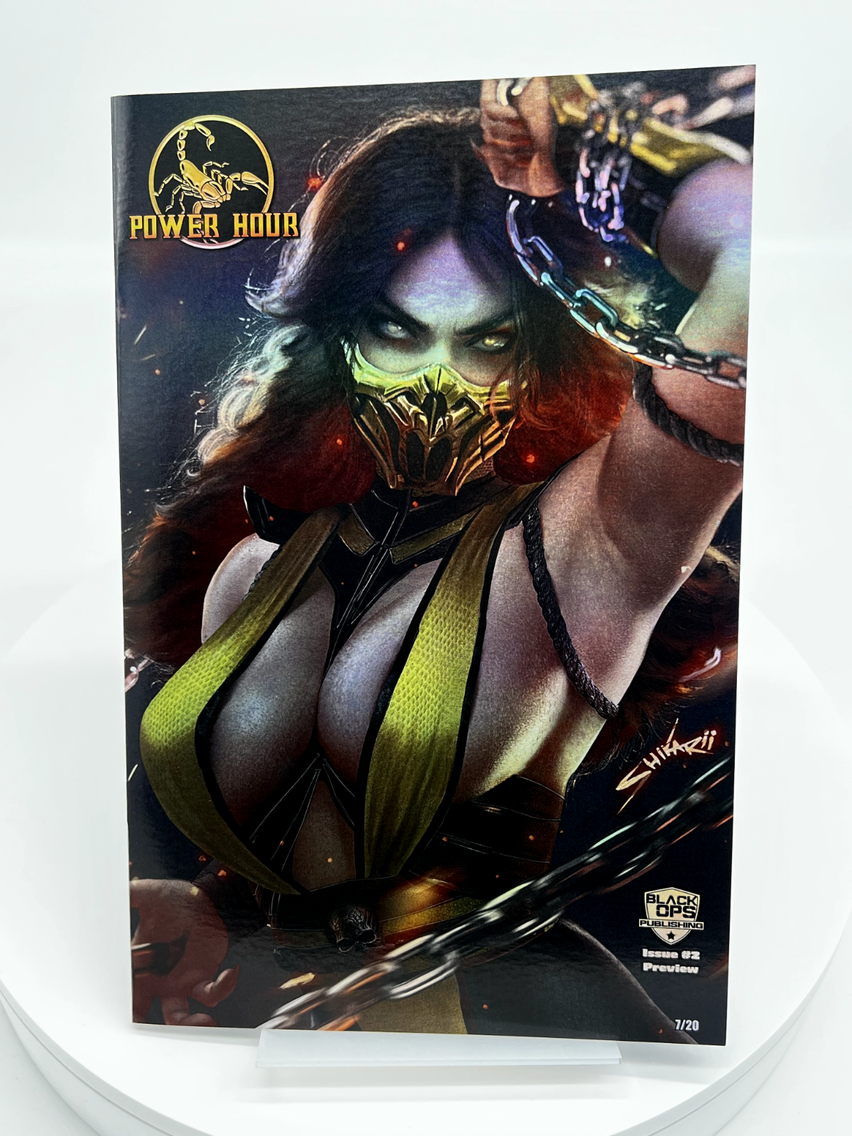 Power Hour Scoprion Preview Shikarii Foil Limited Edition #7/20 Mortal Kombat