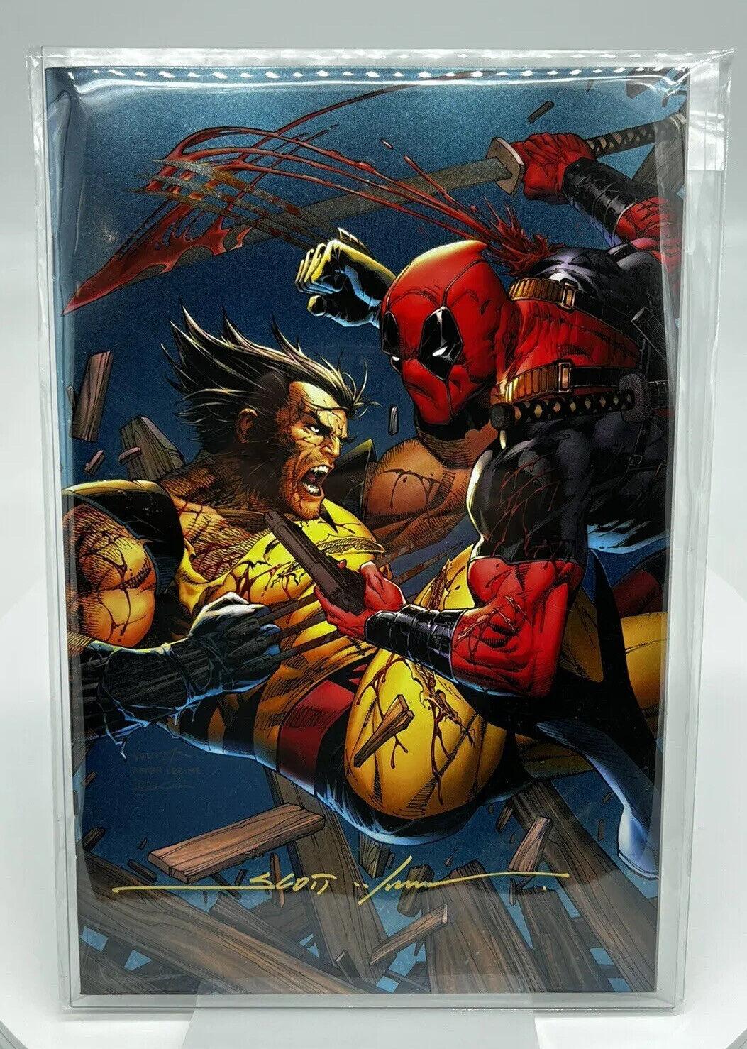 X-Men #26 Deadpool Scott Williams SIGNED VIRGIN HOLOFOIL NYCC ‘23 Limited 1992