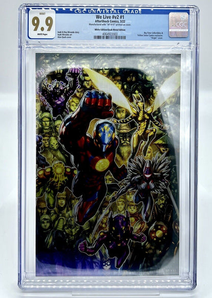 We Live #1 V2  Alan Quah Virgin Metal LTD ARTIST EDITION AP 9/15 CGC 9.9 GRADED