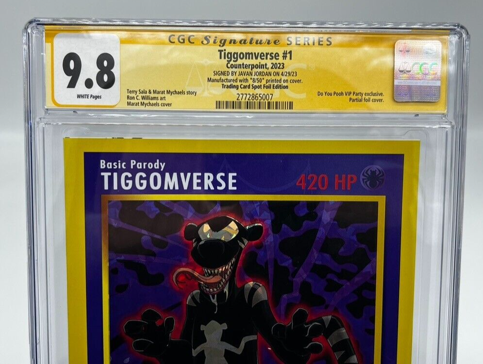 TIGGOMVERSE Pokémon JAVAN JORDON Foil LIMITED #8/50 COPIES SIGNED GRADED CGC 9.8