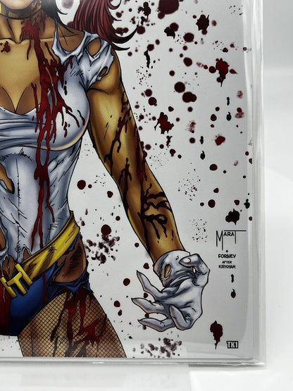 HARDLEE THINN INVINCIBLE BATTLE DAMAGED VIRGIN TYLER KIRKHAM ARTIST EDITION #1/5