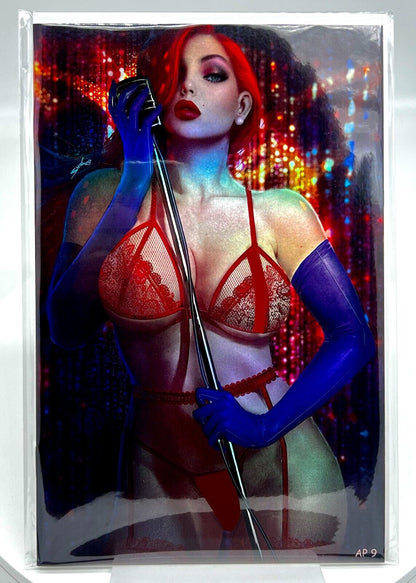 TOTALLY RAD JESSICA RABBIT COSPLAY SHIKARII FOIL LIMITED ARTIST EDITION AP #9/10