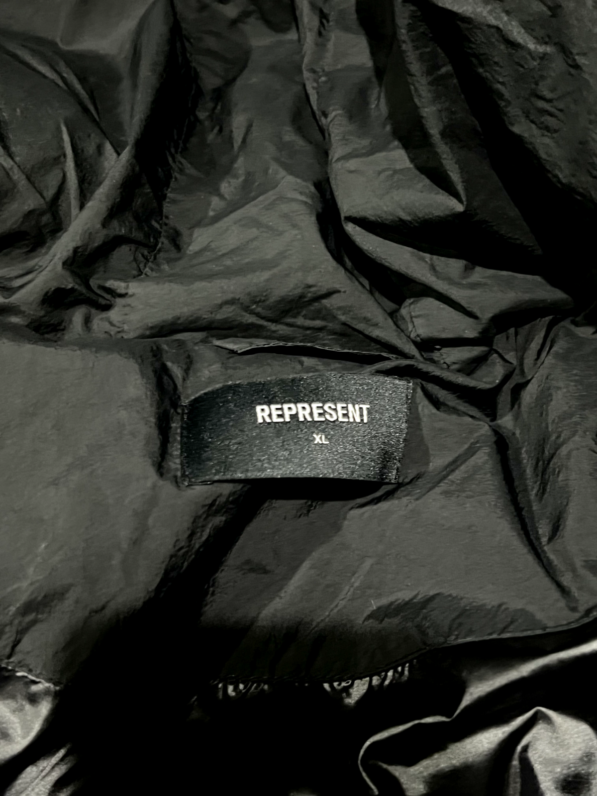 REPRESENT CLO BLACK PUFFER JACKET XL EXTRA LARGE