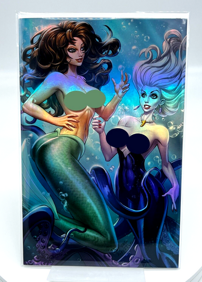 M HOUSE ARIEL LITTLE MERMAID ALFRET LE FOIL LIMITED EDITION 20 MELINDA'S COMICS