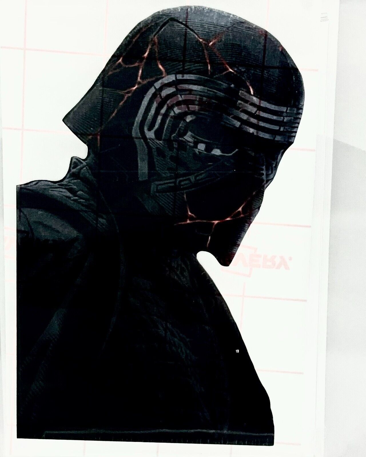 DARTH REN KYLO Transperent Clear Vinyl Laminated 4” X 6” Sticker STAR WARS