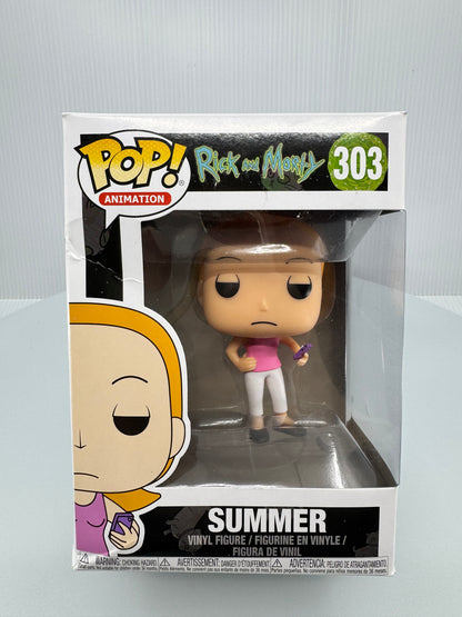 Funko Pop! Animation: Rick and Morty – Summer #303 – Like New (Box Wear)