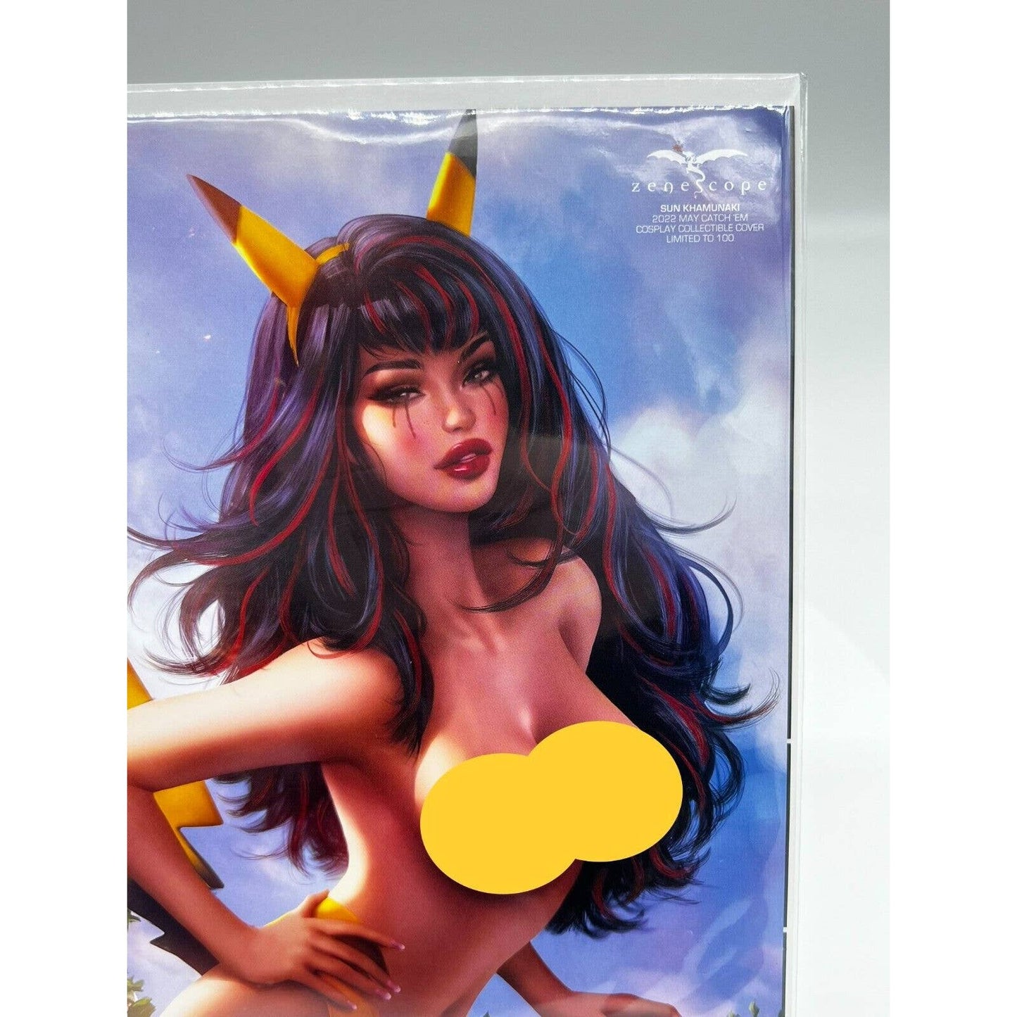 ZENESCOPE 2022 MAY CATCH EM POKEMON PIKACHU SUN KHAMUNAKI LIMITED EDITION