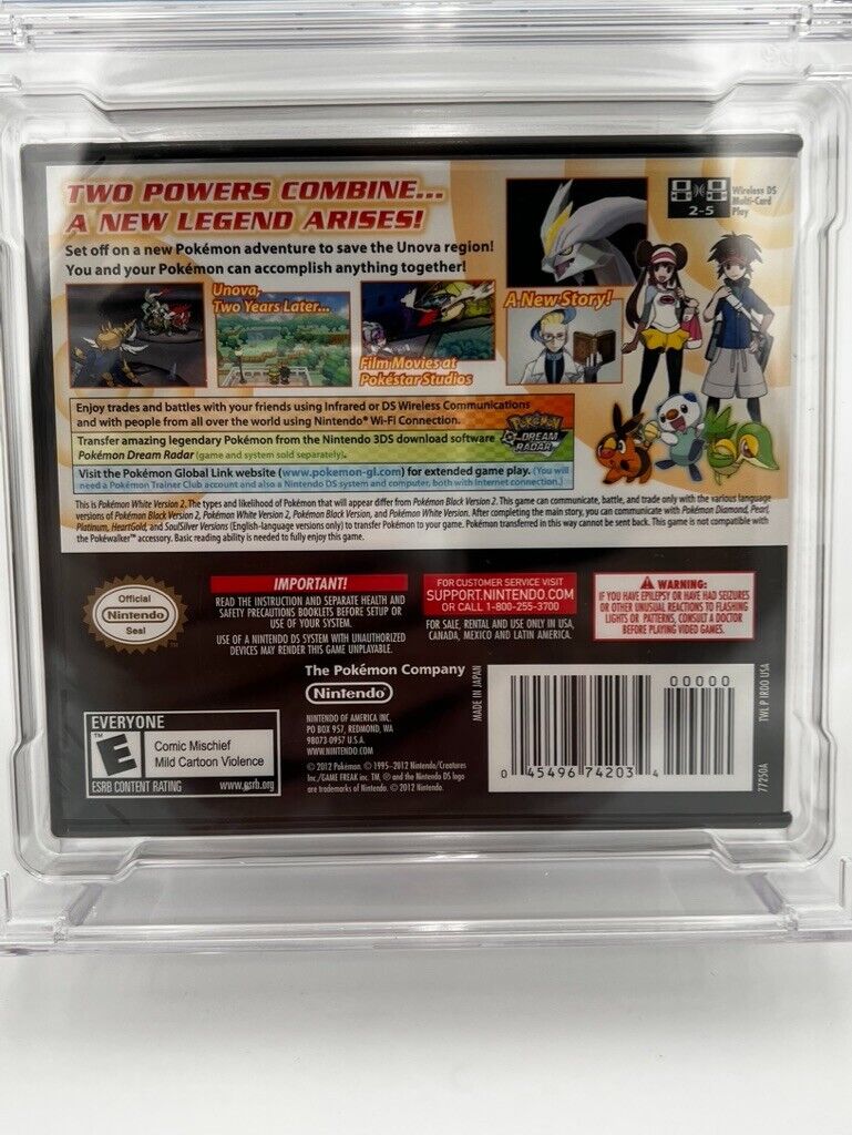 Pokemon: White Version 2 (Nintendo DS, 2012) SEALED GRADED CGC 9.4