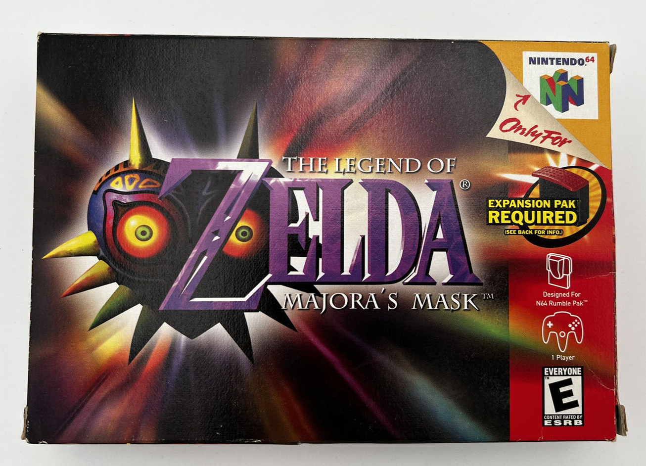 The Legend Of Zelda Majora’s Mask N64 CIB Nintendo 64 Complete In Box VIDEO GAME