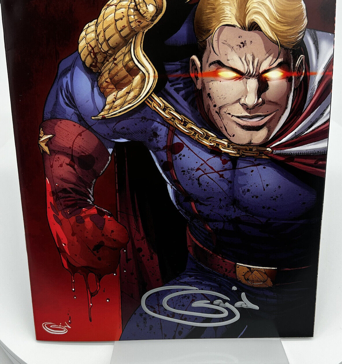 The Boys #1 Homelander  Sajad Shah SIGNED VIRGIN LIMITED EDITION 250 COPIES NYCC