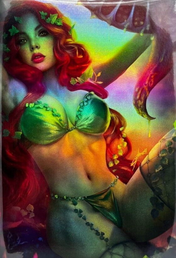 Totally Rad Poison Ivy Shikarii FOIL LIMITED EDITION ARTIST PROOF NOBLE #8/10