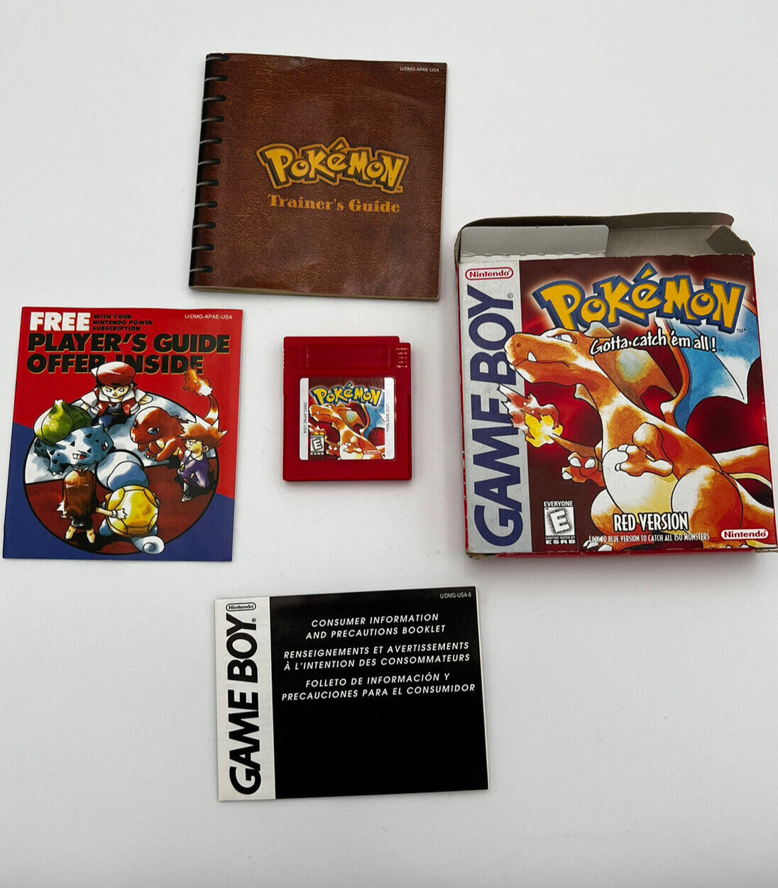 Pokémon Red Version NINTENDO Gameboy Complete In Box CHARIZARD CIB