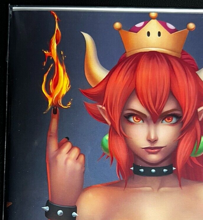 M HOUSE SUPER MARO BROS BOWSETTE CARLOS VASS VIRGIN MELINDA'S COMICS BOWSER