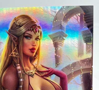 Power Hour #1 Princess Zelda  Sun Khamunaki FOIL LIMITED PUBLISHER  COPY #2/5