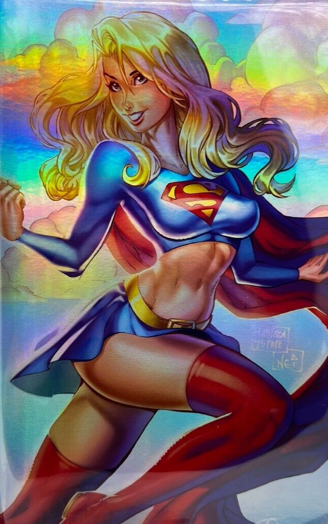 DRAWN TOGETHER SUPERGIRL MIKE DEBALFO MARISSA POPE FOIL LIMITED EDITION 10 COPYS