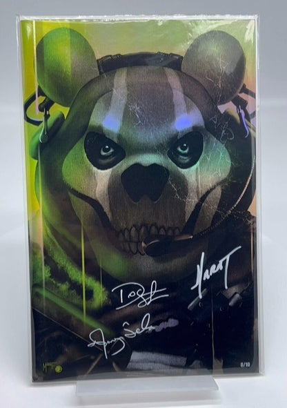 DO YOU POOH GHOST CALL OF DUTY MODERN WARFARE COD FOIL LTD #8/10 COPIES SIGNED