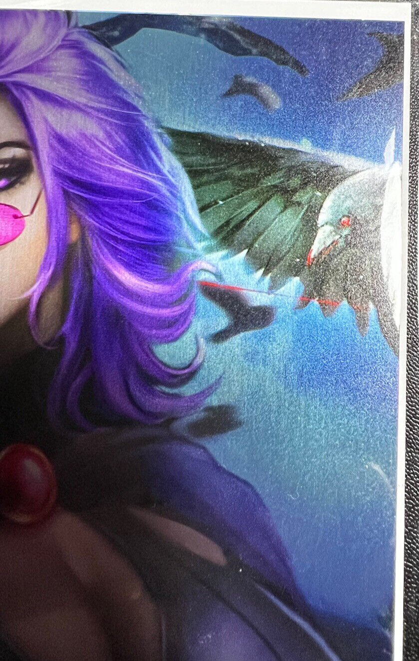 TOTALLY RAD RAVEN DHAXINA DEE EMBOSSED METAL LIMITED ARTIST PROOF #7/10 COPIES