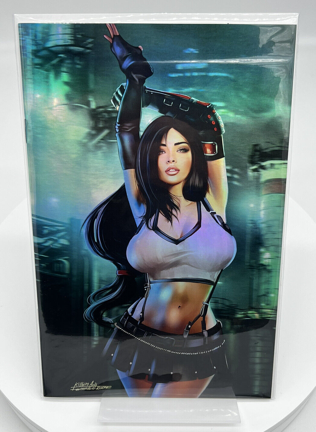 M House Final Fantasy Tifa Lockhart FERNANDO ROACHA VIRGIN FOIL LIMITED 20