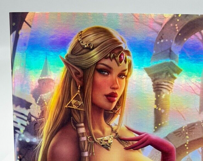 Power Hour #1 Princess Zelda  Sun Khamunaki FOIL LIMITED PUBLISHER  COPY #2/5